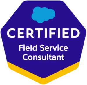 Salesforce Certified Field Service Consultant badge