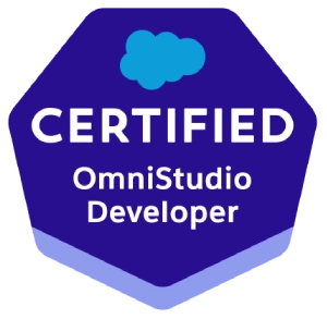 Salesforce Certified OmniStudio Developer badge