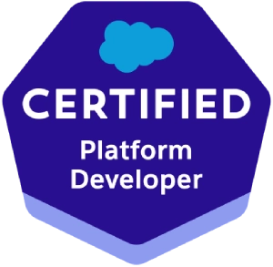 Salesforce Certified Platform Developer badge