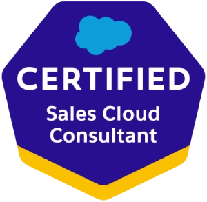 Salesforce Certified Sales Cloud Consultant badge